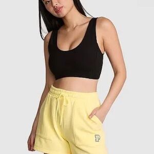 PINK fleece classic shorts